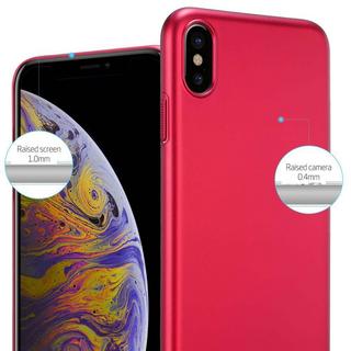 Cadorabo  Housse compatible avec Apple iPhone XS MAX - Hard Case Coque de protection d'aspect métallique contre les rayures et les chocs 