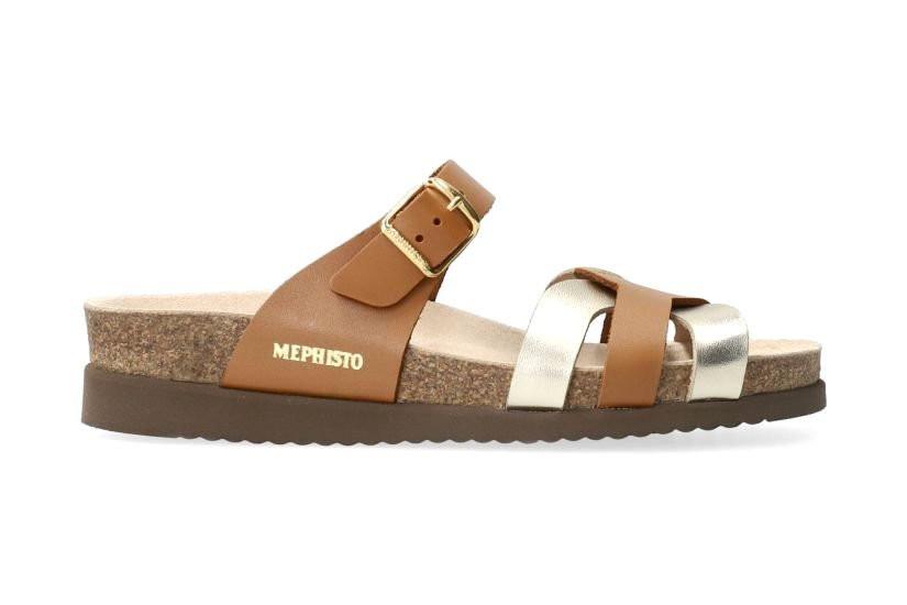 Image of Helma - Leder Sandale Damen Braun 37