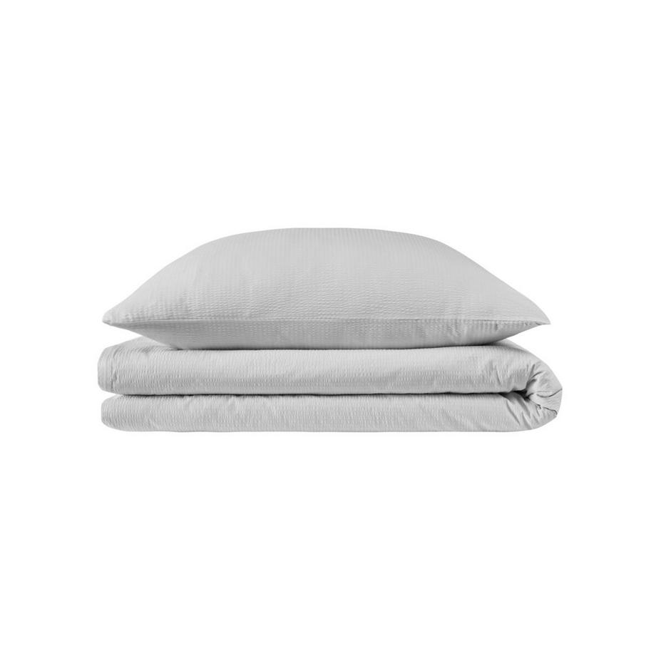 Flair Seersucker Uni Bettwäsche Set  