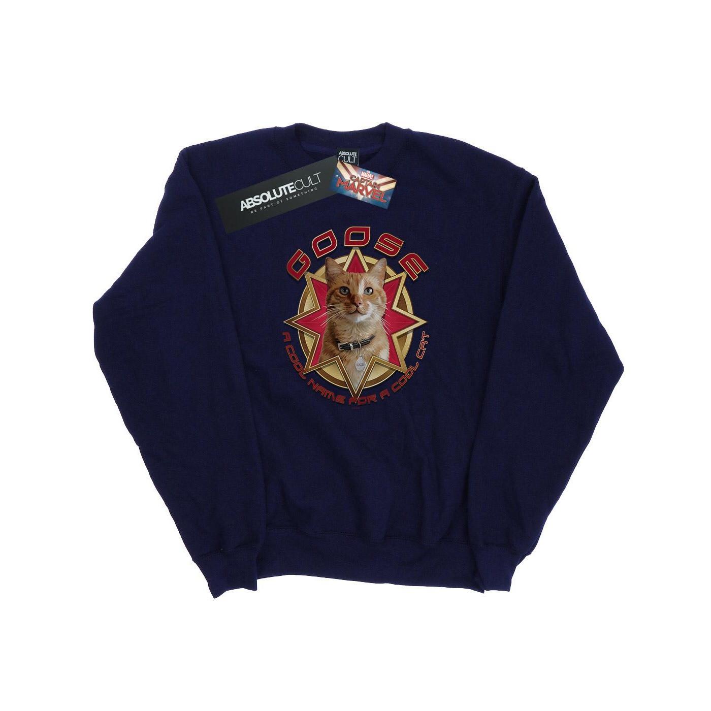 Image of Captain Goose Cool Cat Sweatshirt Mädchen Marine 140/146