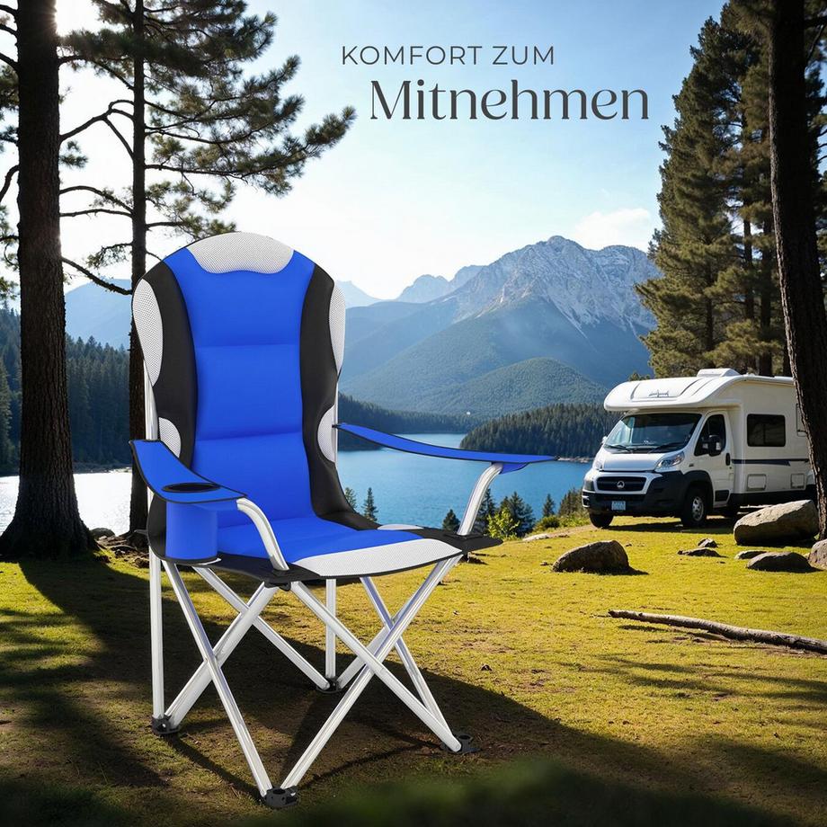 Tectake  Campingstuhl mit Polsterung 
