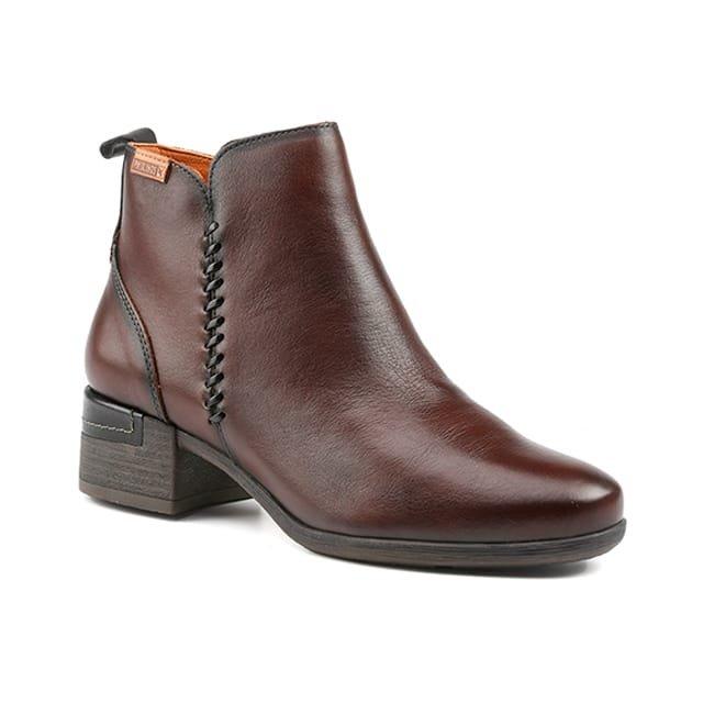 Image of Malaga - Leder Stiefelette Damen Bordeaux 37