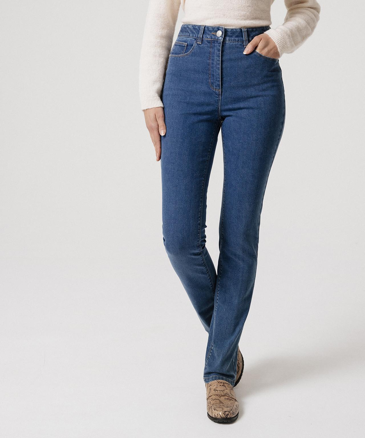 Image of Jeans Mit Hoher Taille, Perfect Fit By , 2 Längen. Damen Blau 44