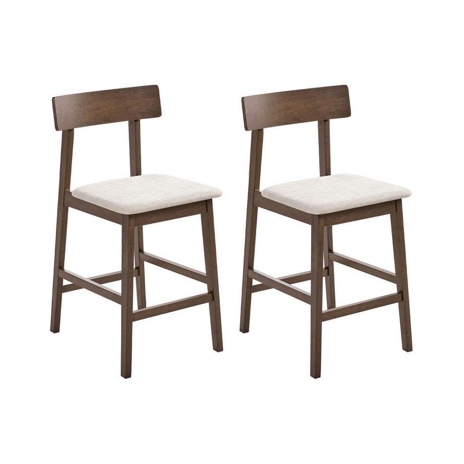 Set di 2 sedie alte en Legno di caucciù  ISANTI