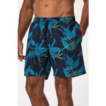 Badeshorts, Beachwear, Elastikbund, floraler Print