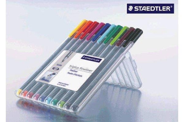 STAEDTLER STAEDTLER Feinschr. triplus 334 0,3mm 10 Farben ass.  