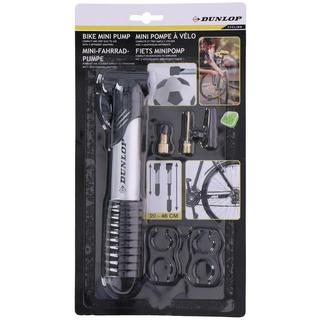Dunlop  Fahrrad-Pumpe mini inkl 3 Ventiladapter 