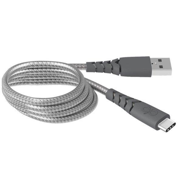 BigBen Connected  Connected FPCBLAC1.2MG USB Kabel 1,2 m USB 2.0 USB A USB C Grau 