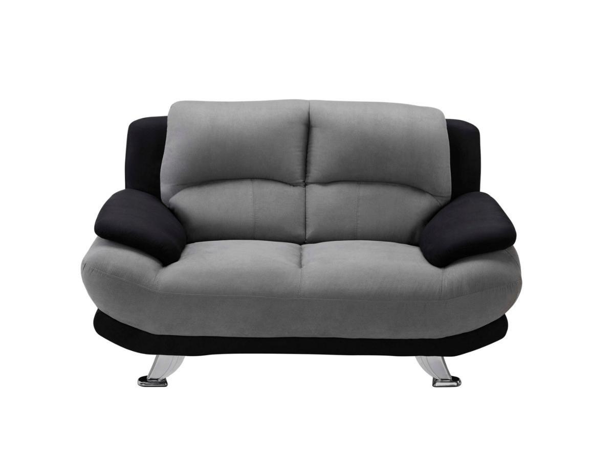 Vente-unique Sofa 2Sitzer Microfaser MUSKO  