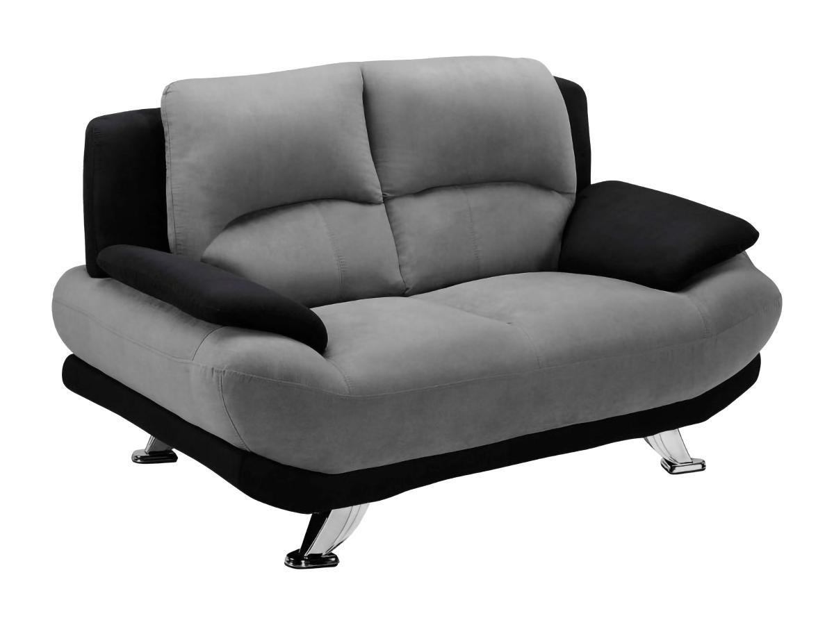 Vente-unique Sofa 2Sitzer Microfaser MUSKO  