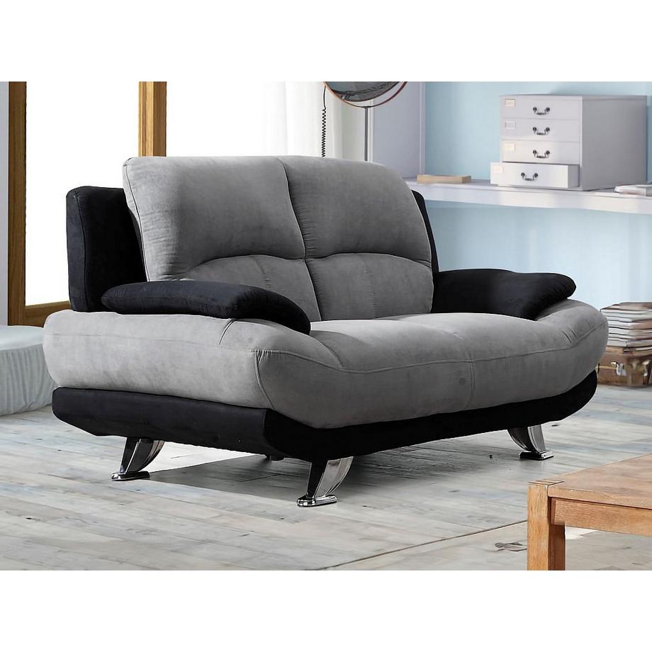 Vente-unique Sofa 2Sitzer Microfaser MUSKO  