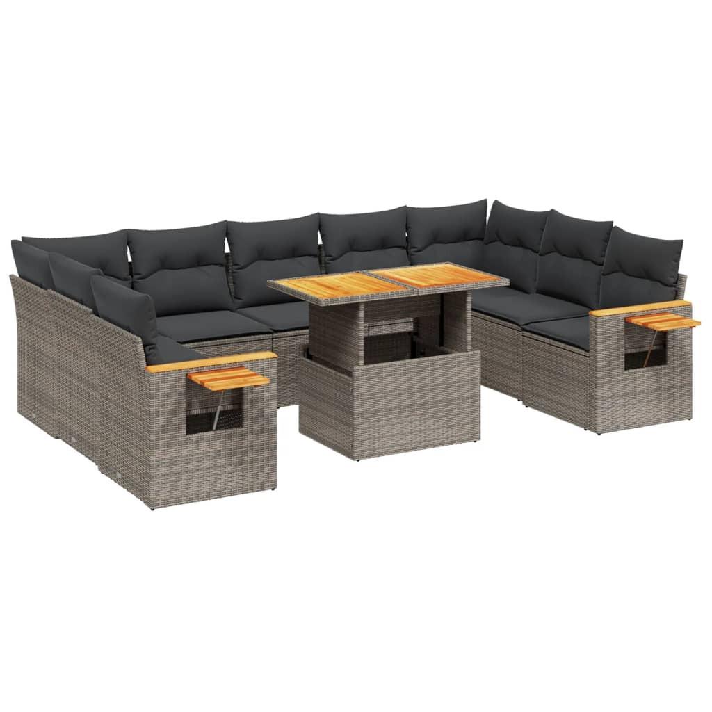 VidaXL set divano da giardino Polirattan  