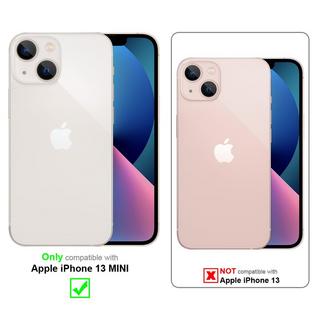 Cadorabo  Housse compatible avec Apple iPhone 13 MINI - Coque de protection au design floral avec fermeture magnétique, fonction de support et emplacements pour cartes 