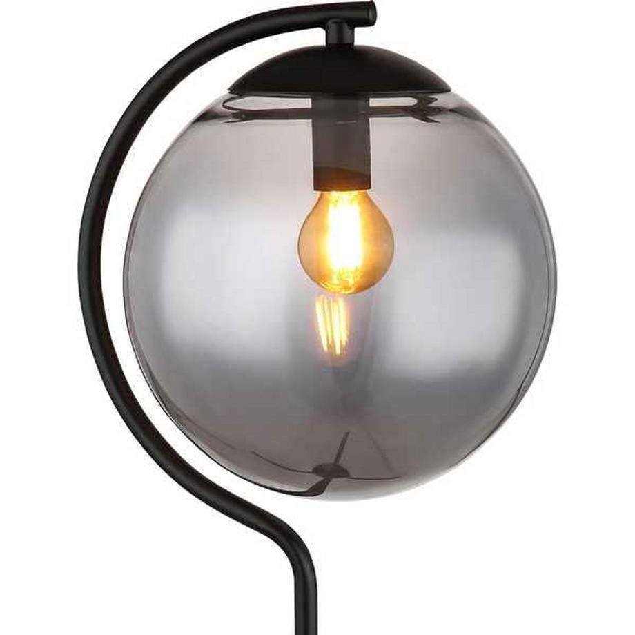 mutoni Lampe à poser Porry métal noir mat 1xE14  