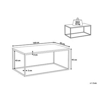 Beliani Table basse en MDF Moderne DELANO  