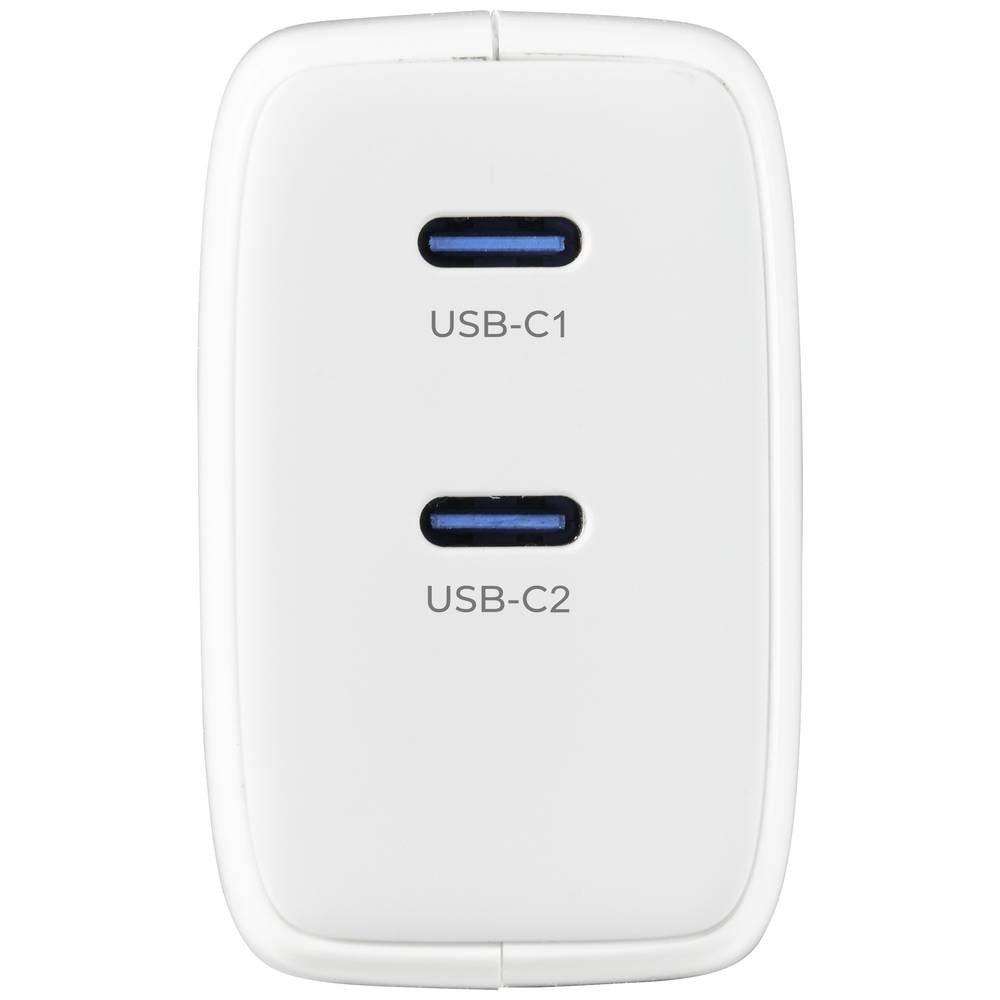 VOLTCRAFT  UC-2XCX001 USB-Ladegerät 65 W Innenbereich Ausgangsstrom (max.) 3.25 A 2 x USB-C® GaN 