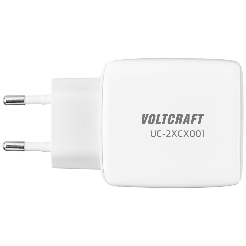 VOLTCRAFT  UC-2XCX001 USB-Ladegerät 65 W Innenbereich Ausgangsstrom (max.) 3.25 A 2 x USB-C® GaN 