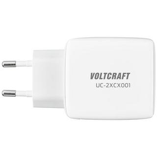 VOLTCRAFT  UC-2XCX001 USB-Ladegerät 65 W Innenbereich Ausgangsstrom (max.) 3.25 A 2 x USB-C® GaN 