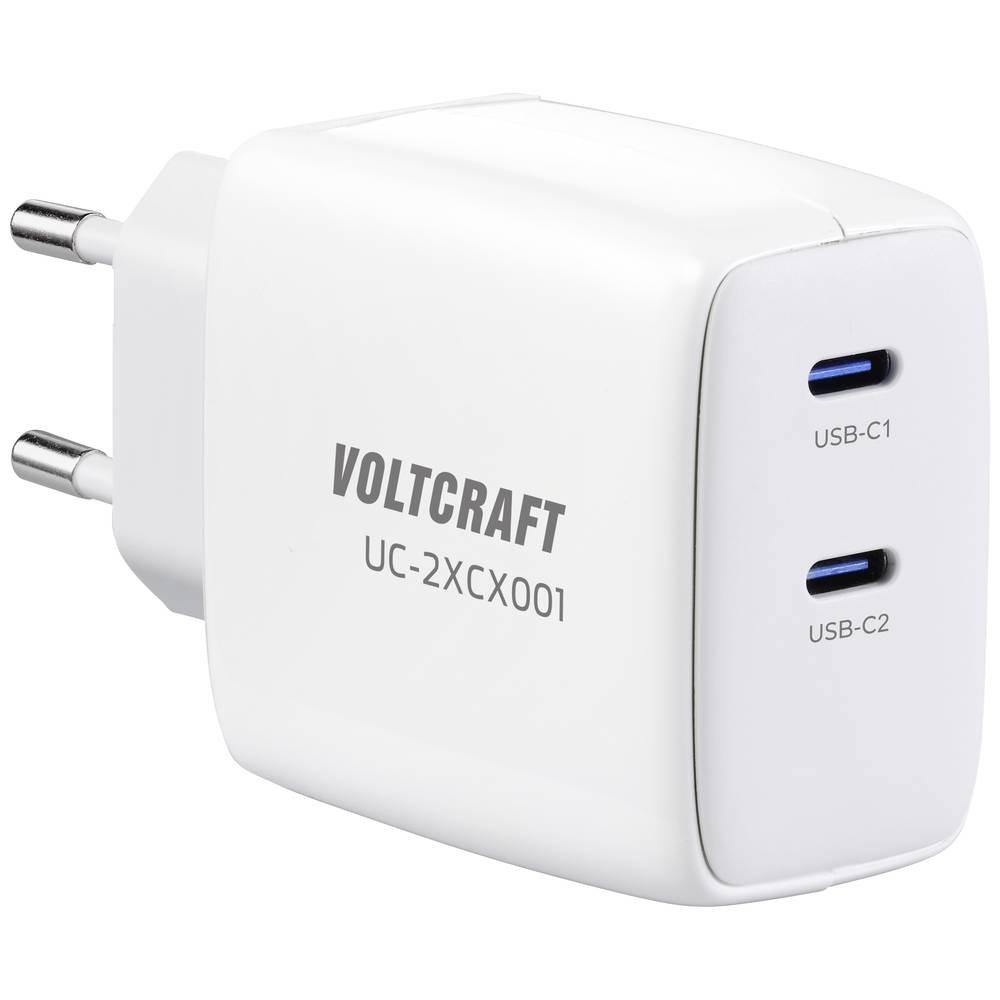 VOLTCRAFT  UC-2XCX001 USB-Ladegerät 65 W Innenbereich Ausgangsstrom (max.) 3.25 A 2 x USB-C® GaN 