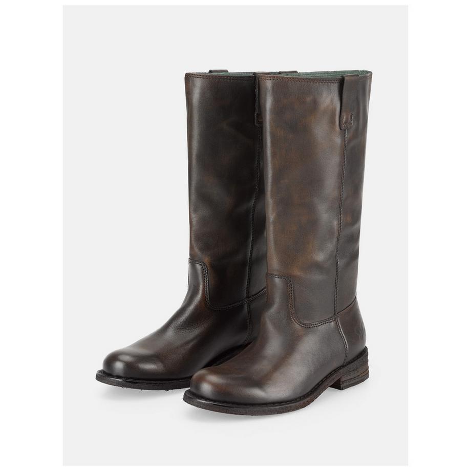 Felmini Bottes en cuir montantes avec bout arrondi  