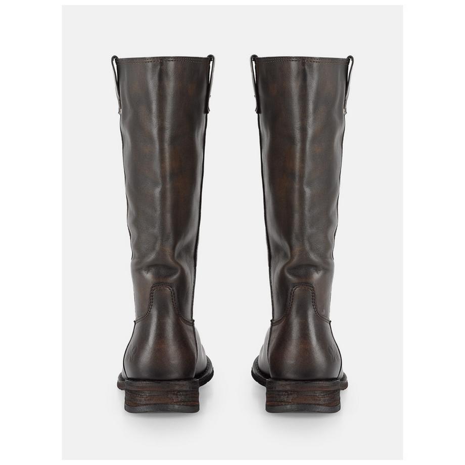Felmini Bottes en cuir montantes avec bout arrondi  