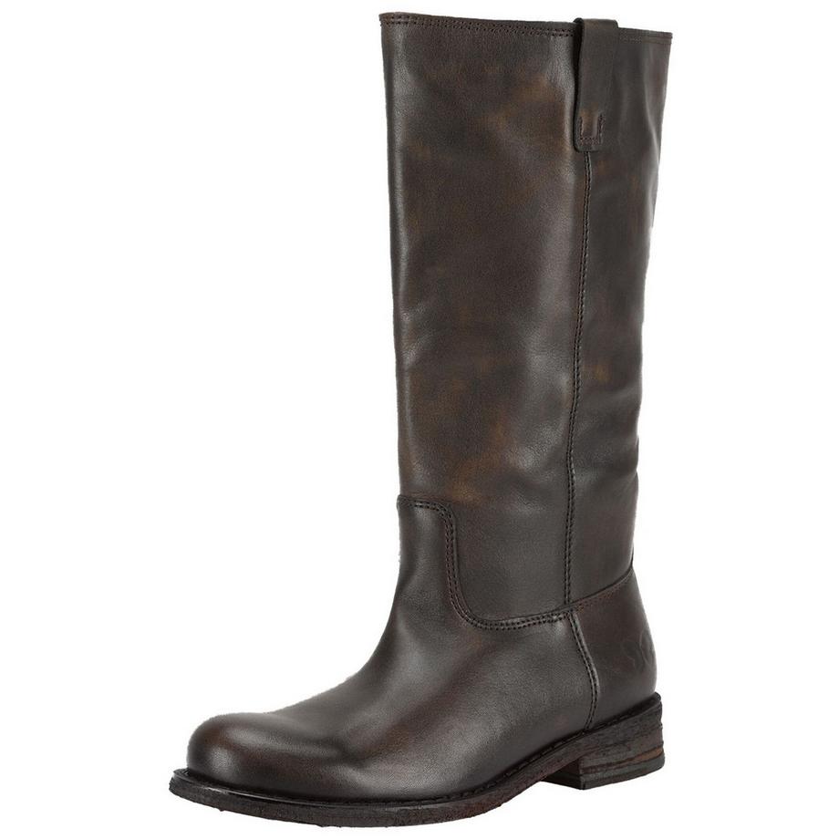 Felmini Bottes en cuir montantes avec bout arrondi  