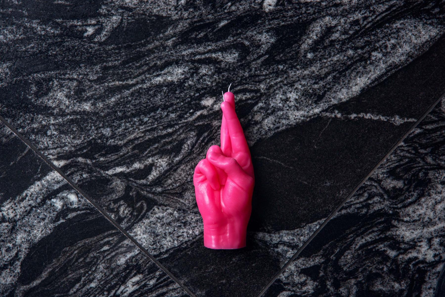 CandleHand Crossed Fingers  