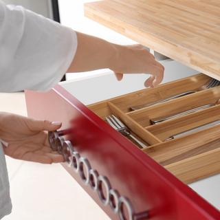 B2X Scatola portaposate in bambù 6 scomparti  