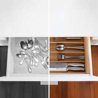 B2X Scatola portaposate in bambù 6 scomparti  