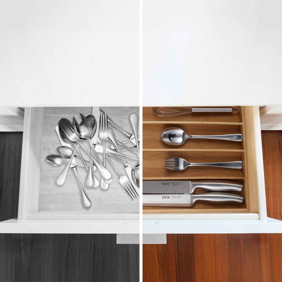 B2X Besteckkasten Bambus 6 Fächer  