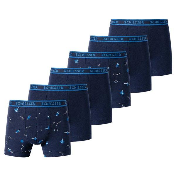 Image of 6er Pack Kids Boys 955 Organic Cotton - Retro-short Pant Jungen Blau Bedruckt 128