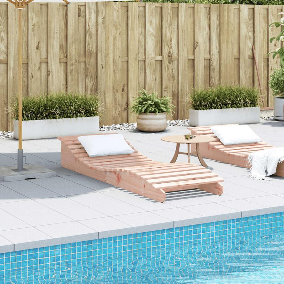 VidaXL Chaise longue bois de douglas  