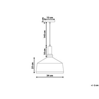 Beliani Lampe suspension en Aluminium Moderne SEPIK  