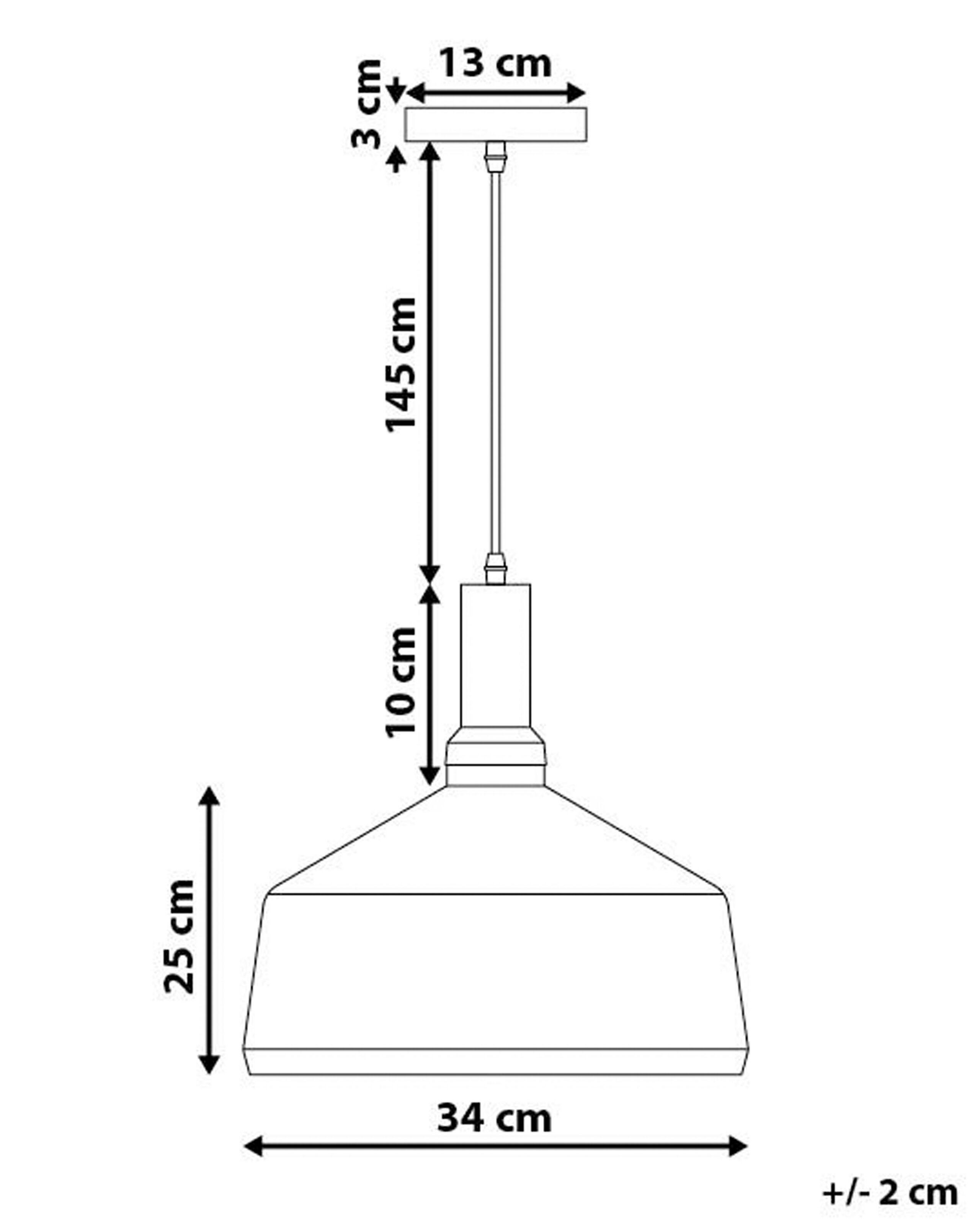 Beliani Lampe suspension en Aluminium Moderne SEPIK  