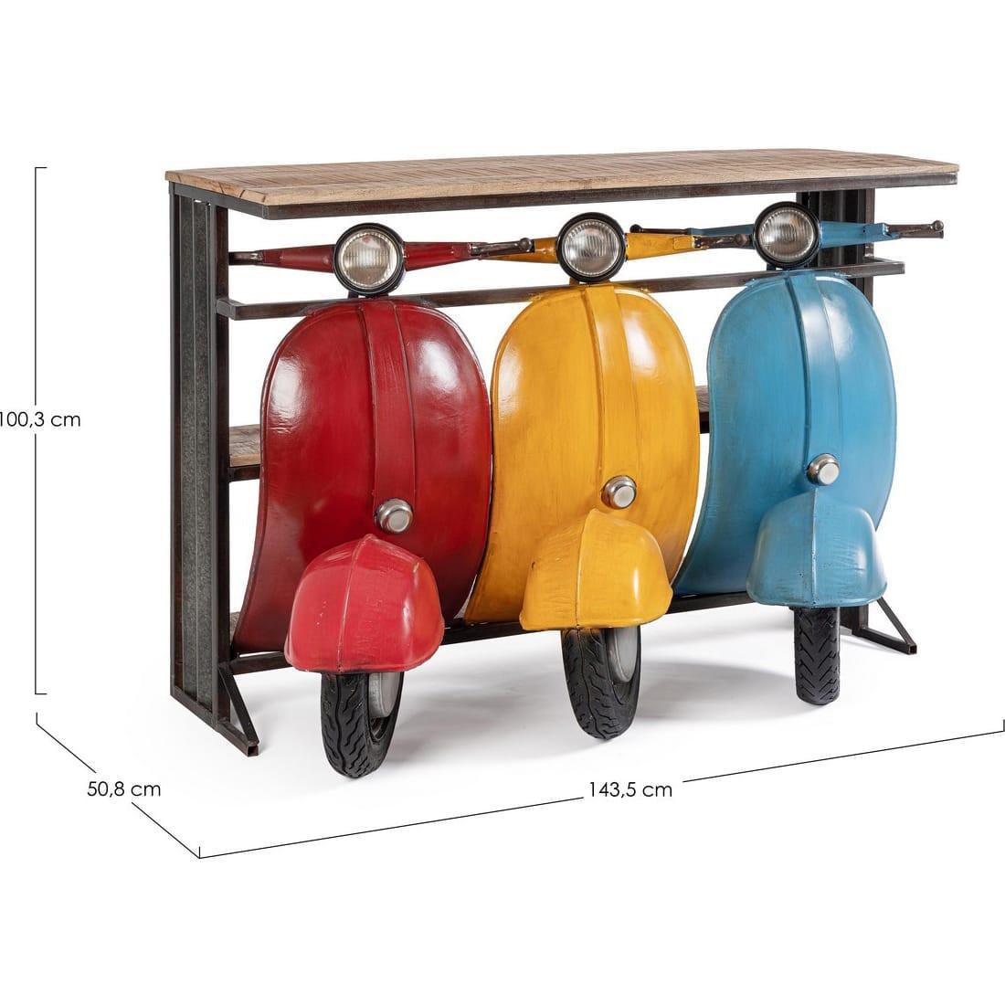 mutoni Console Bar Tris couleur Vespa  