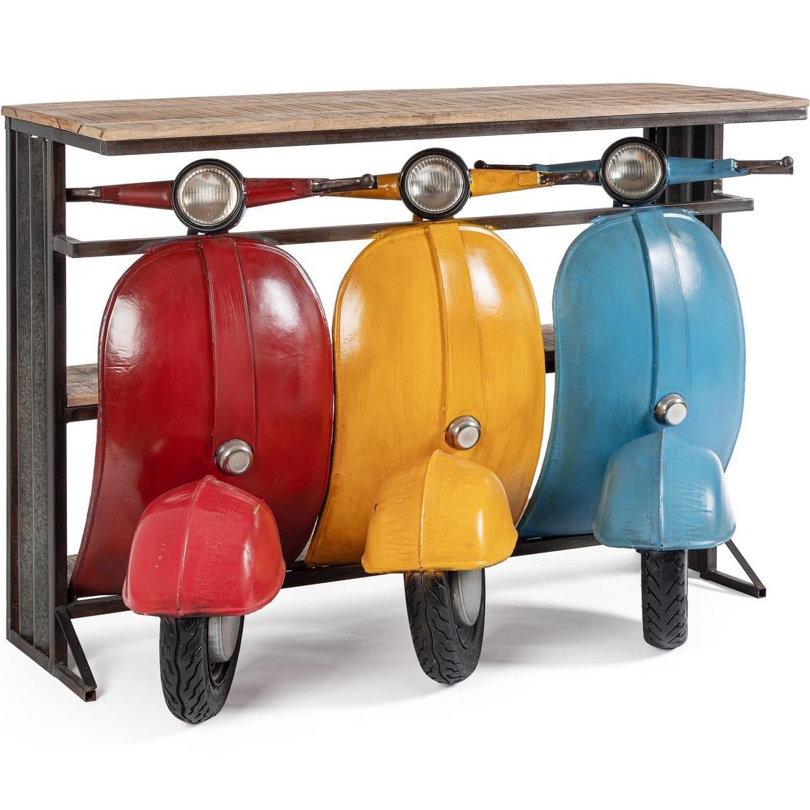 Image of Konsole Bar Tris Vespa color Konsole Bar Tris Vespa color