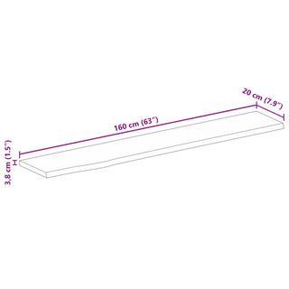 VidaXL Tischplatte holz  