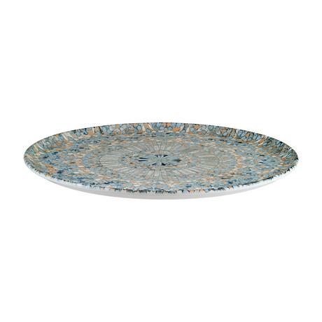 Bonna Assiette à Pizza - Luca Mosaic -  Porcelaine - lot de 2  