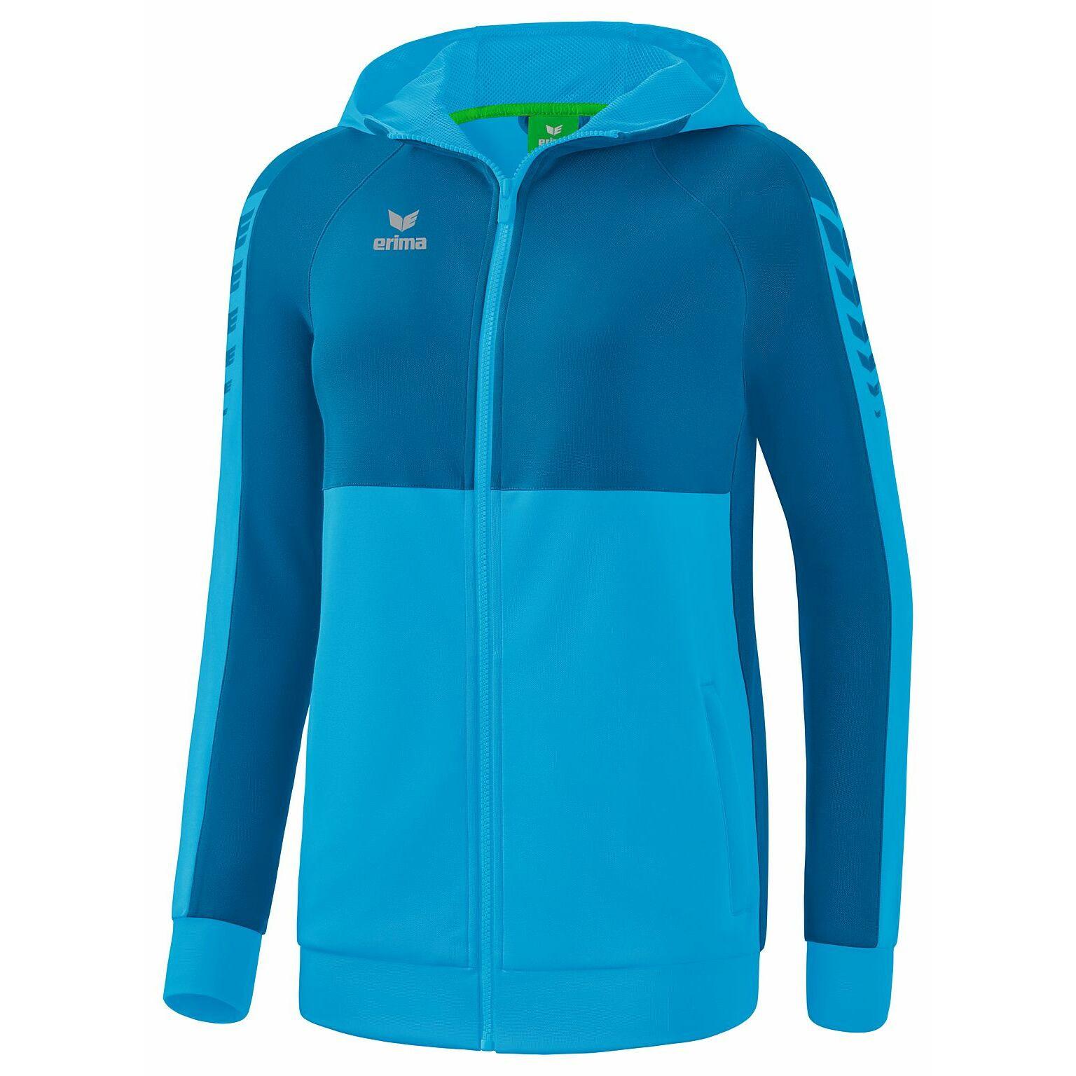 Erima  damen-trainingsjacke mit kapuze six wings 