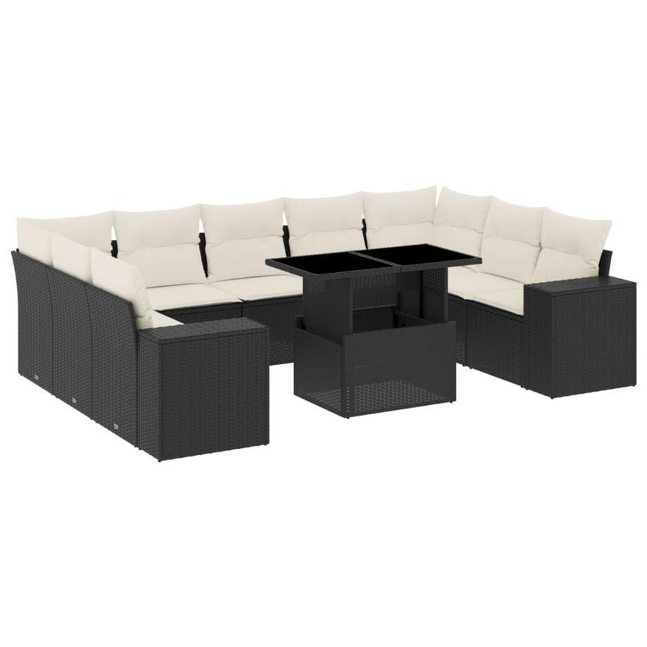 set divano da giardino Polirattan