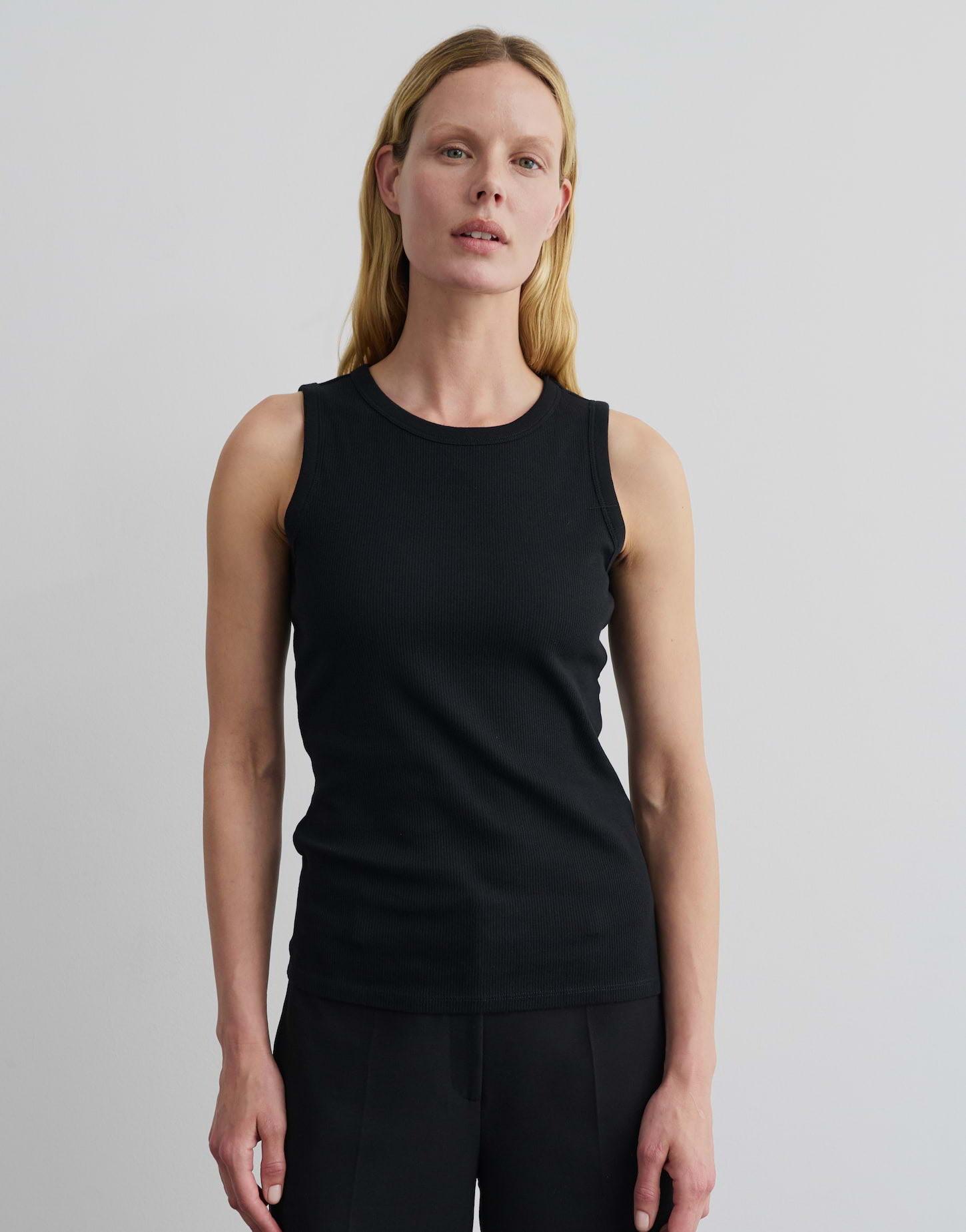 Image of Tank Top Kleanne Figurbetont Damen Schwarz 38
