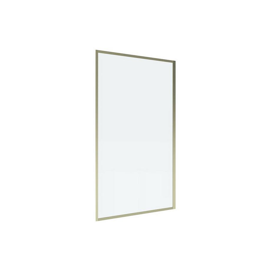 SHOWER DESIGN Parete per vasca Dorato stile industriale 80 x 140 cm Vetro temperato  - BRADENTON  