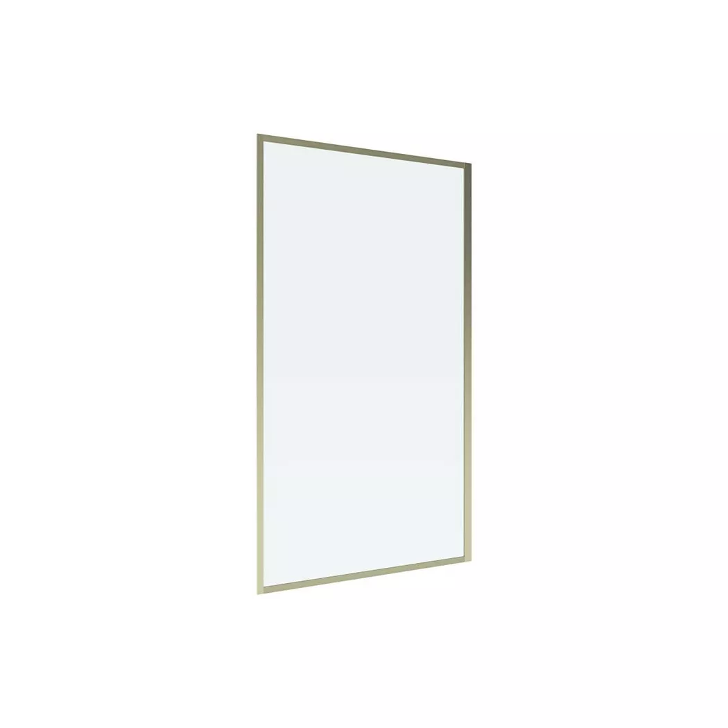 Goldene Badewannenabtrennung im Art-Deco-Stil – 80 x 140 cm – Sicherheitsglas – BRADENTON