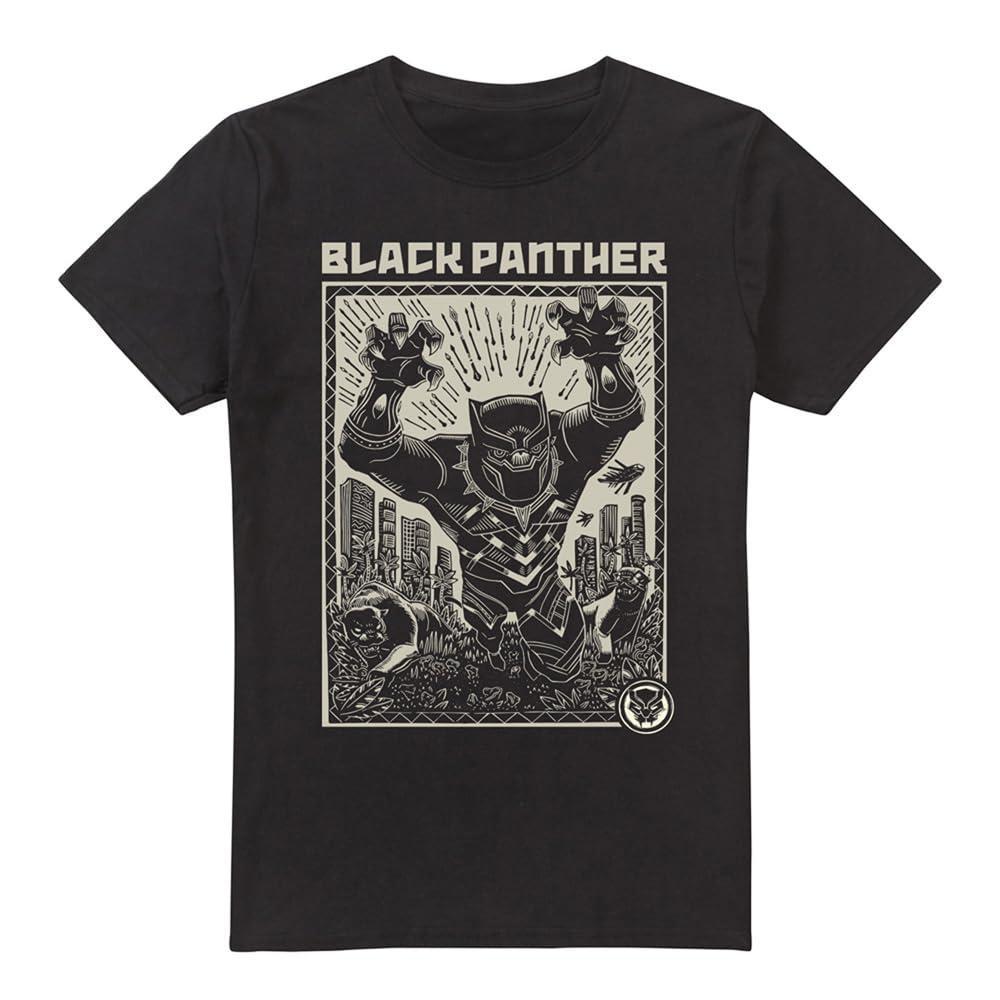 Black Panther Black Panther Grafik Print T-Shirt  