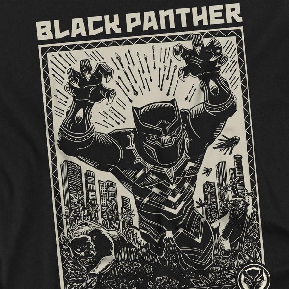 Black Panther Black Panther Grafikdruck T-Shirt  
