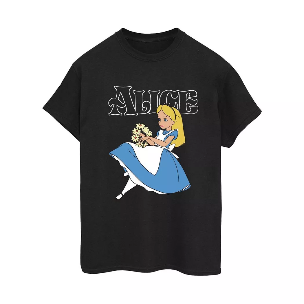 Disney - Alice in Wonderland TShirt, für Damen, Schwarz, Größe XL