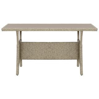 VidaXL Table de jardin rotin synthétique  