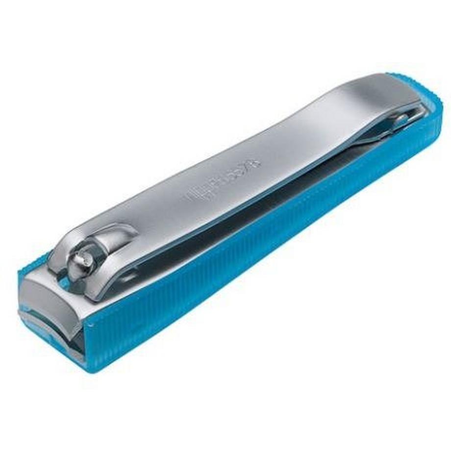 Nippes  Fussnagelknipser mit Auffangschale, vernickelt matt, assortiert, 8 cm 