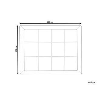 Beliani Matratzenschoner aus Mikrofaser AIZKORRI  