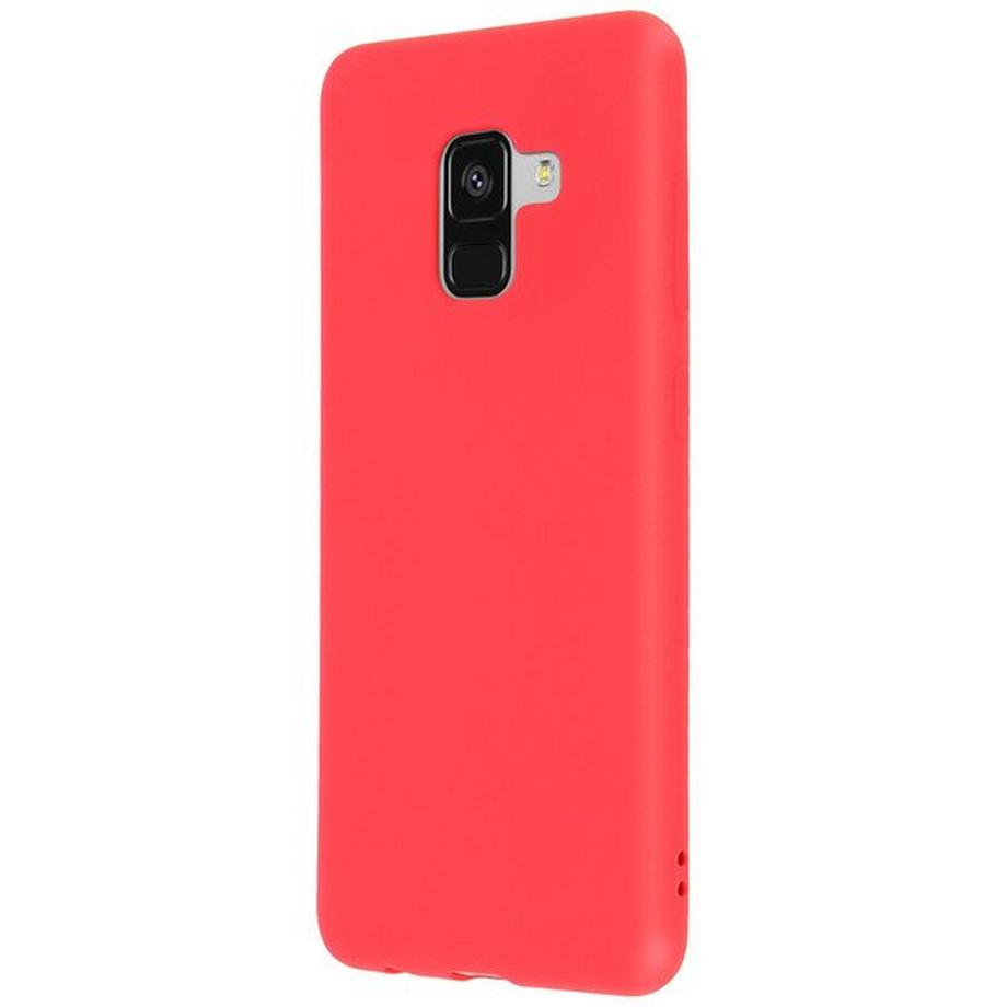 Avizar  Coque Soft Touch Rouge Galaxy A8 2018 